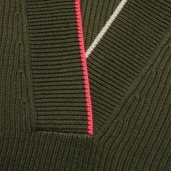 G/FORE Chunky Rib Merino Wool Relaxed Fit V Neck Sweater- Sweaters