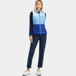 G/FORE Colour Block Lightweight Down Puffer Vest- Outerwear