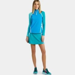 G/FORE Colour Block Silky Tech Quarter Zip Pullover- Mid Layers