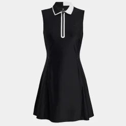 G/FORE Contrast Collar Tech Nylon Quarter Zip Dress- Skorts & Dresses