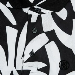 G/FORE Contrast Palm Tech Pique Modern Spread Collar Polo- Polos & Shirts