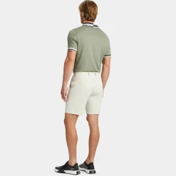 G/FORE Contrast Striped Collar Tech Jersey Banded Sleeve Polo- Polos & Shirts