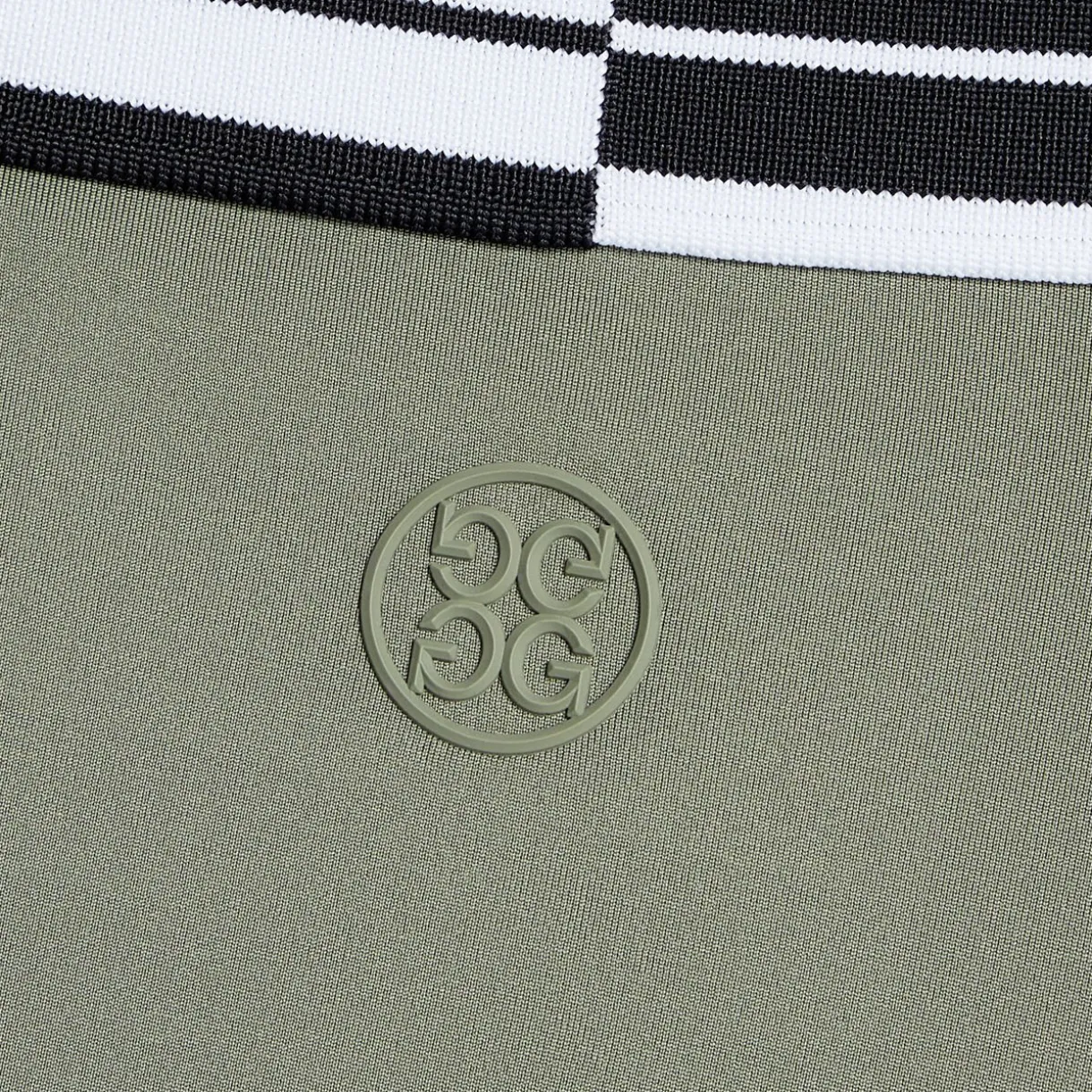 G/FORE Contrast Striped Collar Tech Jersey Banded Sleeve Polo- Polos & Shirts