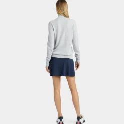 G/FORE Contrast Tipped Merino Wool Quarter Zip Sweater- Sweaters