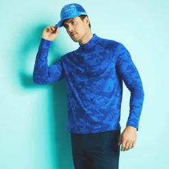 G/FORE Exploded Icon Camo Luxe Quarter Zip Mid Layer- Mid Layers