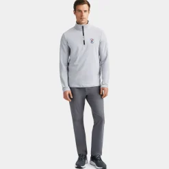 G/FORE Limited Edition 2024 U.S. Open Brushed Back Tech Quarter Zip Pullover- Mid Layers
