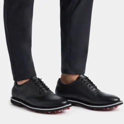 G/FORE Men's G/Lock Gallivanter Pebble Leather Saddle Golf Shoe- Gallivanter