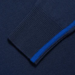 G/FORE Merino Wool Contrast Stripe Turtleneck Sweater- Sweaters