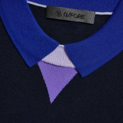 G/FORE Merino Wool Layered Short Sleeve Sweater Polo- Sweaters