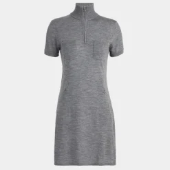 G/FORE Merino Wool Quarter Zip Pocket Sweater Dress- Skorts & Dresses