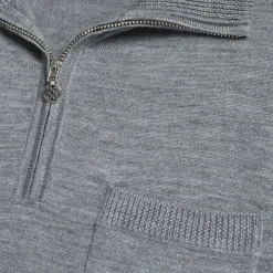 G/FORE Merino Wool Quarter Zip Pocket Sweater Dress- Skorts & Dresses