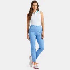 G/FORE Pleated Collar Silky Tech Nylon Sleeveless Polo- Polos