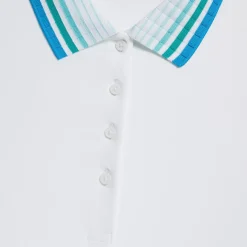 G/FORE Pleated Collar Silky Tech Nylon Sleeveless Polo- Polos