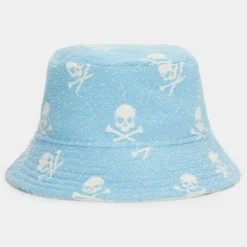 G/FORE Reversible Intarsia Skull & Tees Woven Bucket Hat- Hats