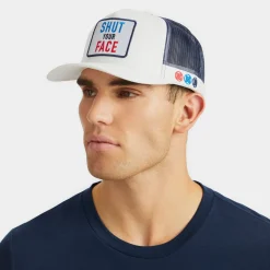 G/FORE Shut Your Face Cotton Twill Trucker Hat- Hats