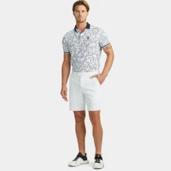 G/FORE Star Dust Tech Jersey Modern Spread Collar Banded Sleeve Polo- Polos & Shirts