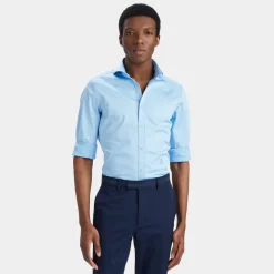 G/FORE Stretch Ice Woven Modern Spread Collar Shirt- Polos & Shirts