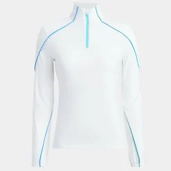 G/FORE Sun Shield Silky Tech Nylon Quarter Zip Layer- Mid Layers